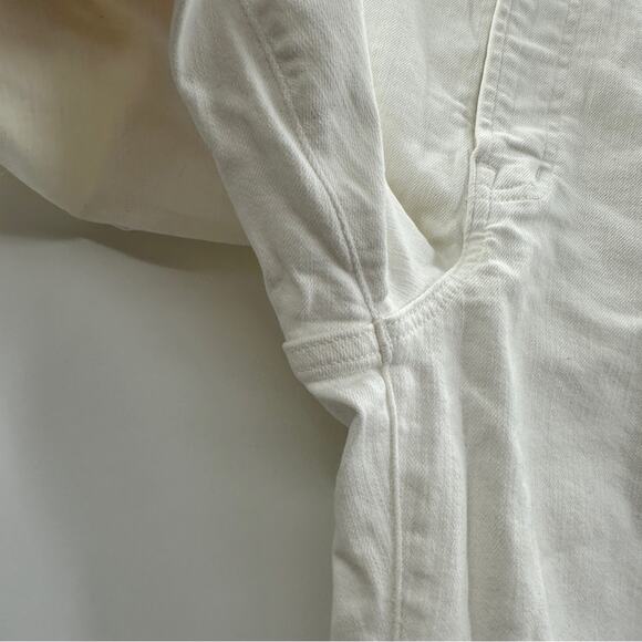 Madewell The Perfect Vintage Crop Jeans in Tile White: Raw-Hem Edition Sz 31 - Picture 7 of 16